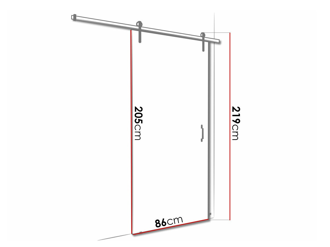 Раздвижные двери Dover 165 (Белый)