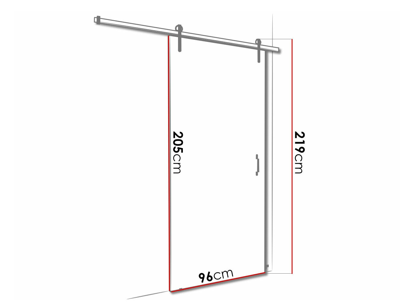 Раздвижные двери Dover 166 (Белый)