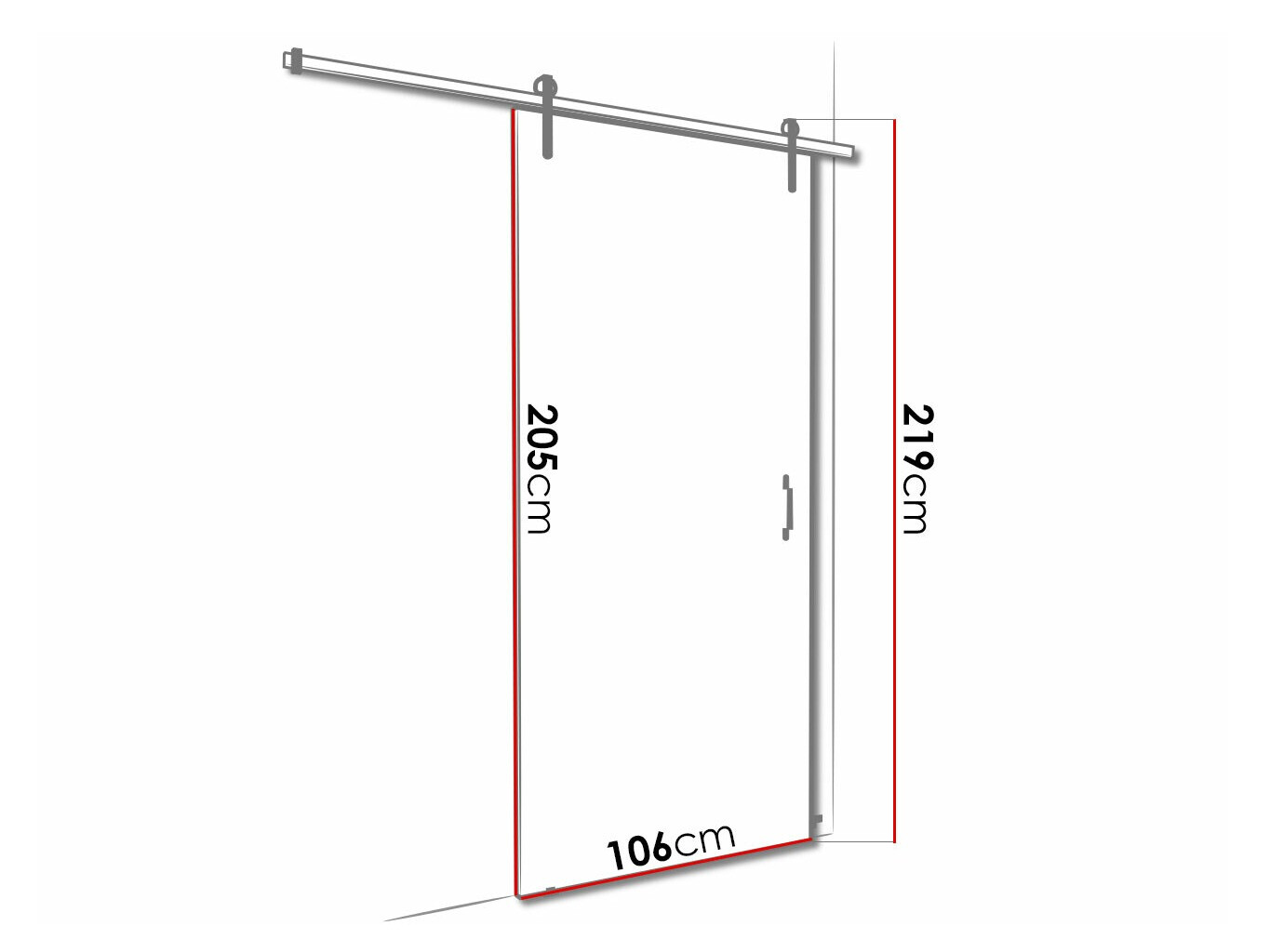 Раздвижные двери Dover 167 (Антрацит)
