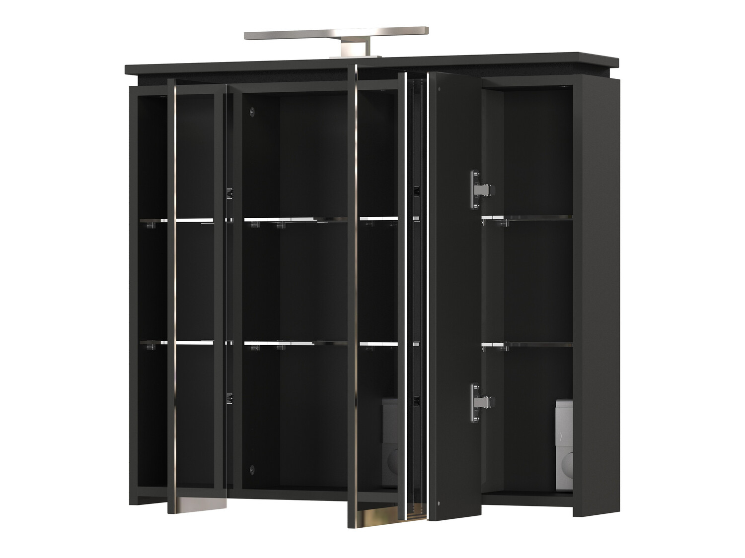 Шкаф для ванной комнаты c зеркалом Larsalu 104 (Графит)