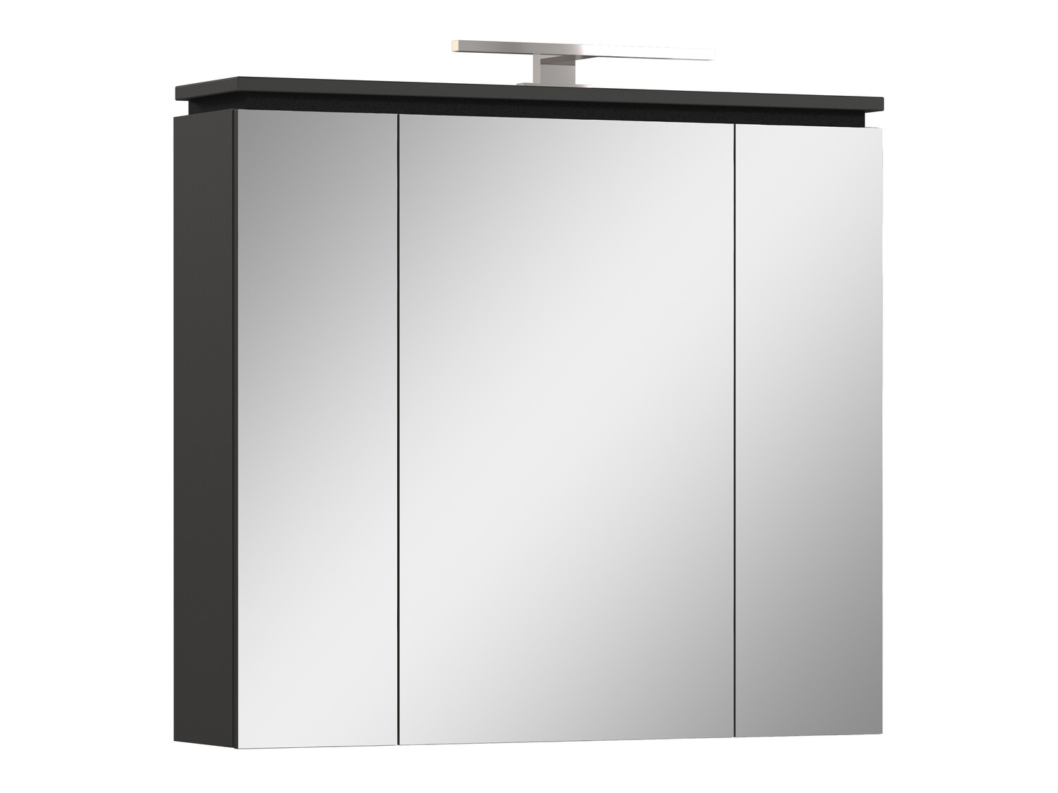 Vannas istabas skapis ar spoguli Larsalu 104 (Grafīts)
