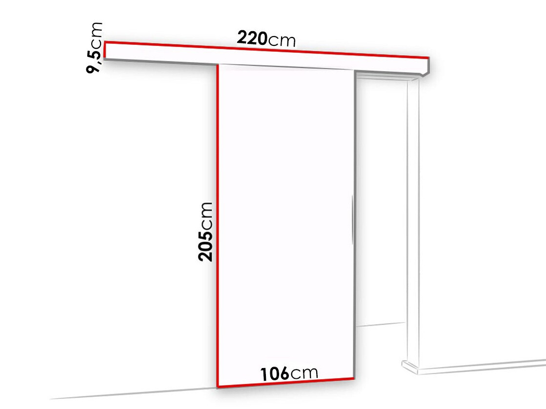 Bīdāmas durvis Dover 182