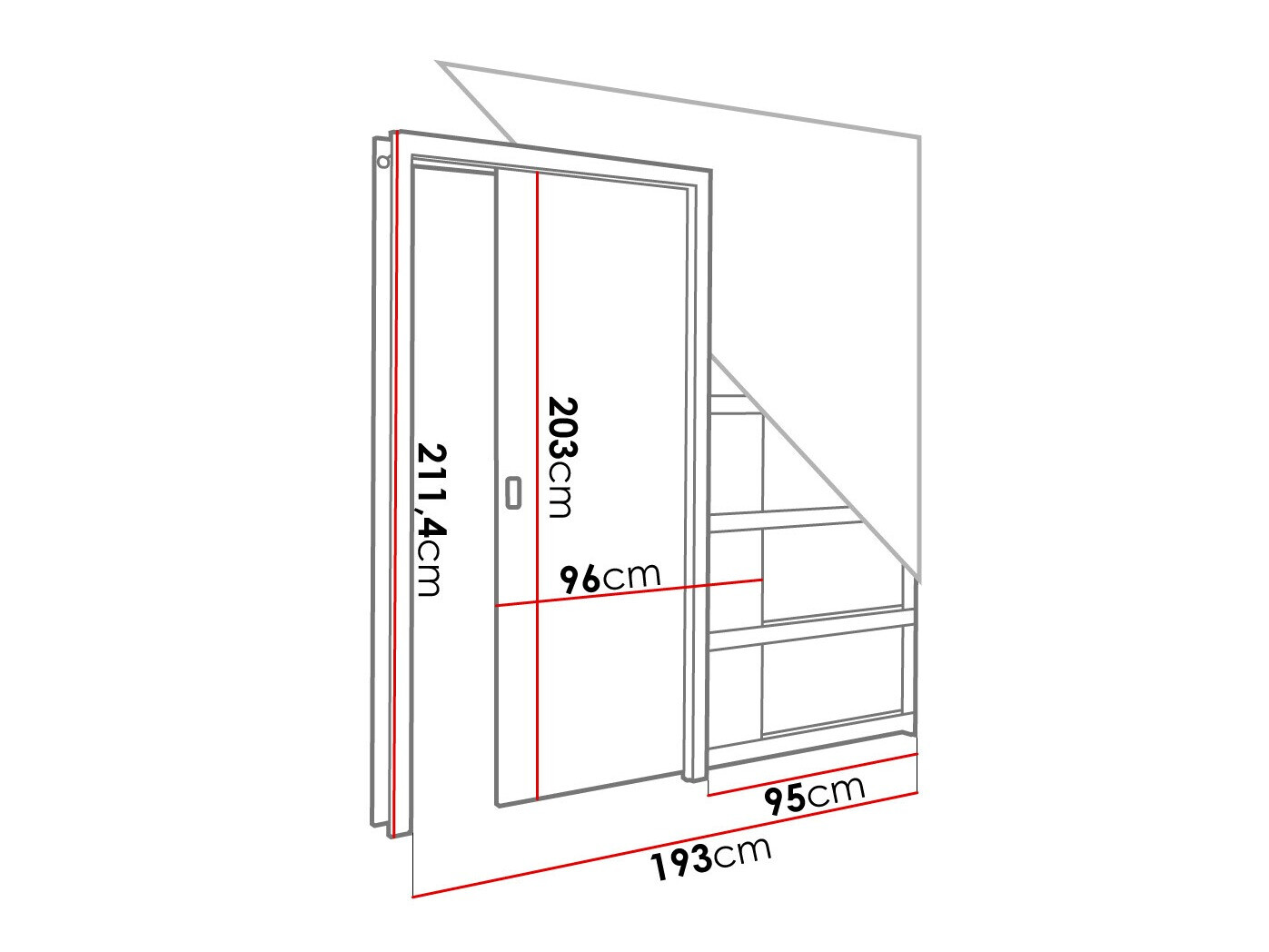 Bīdāmas durvis Dover 184 (Sonomas ozols)