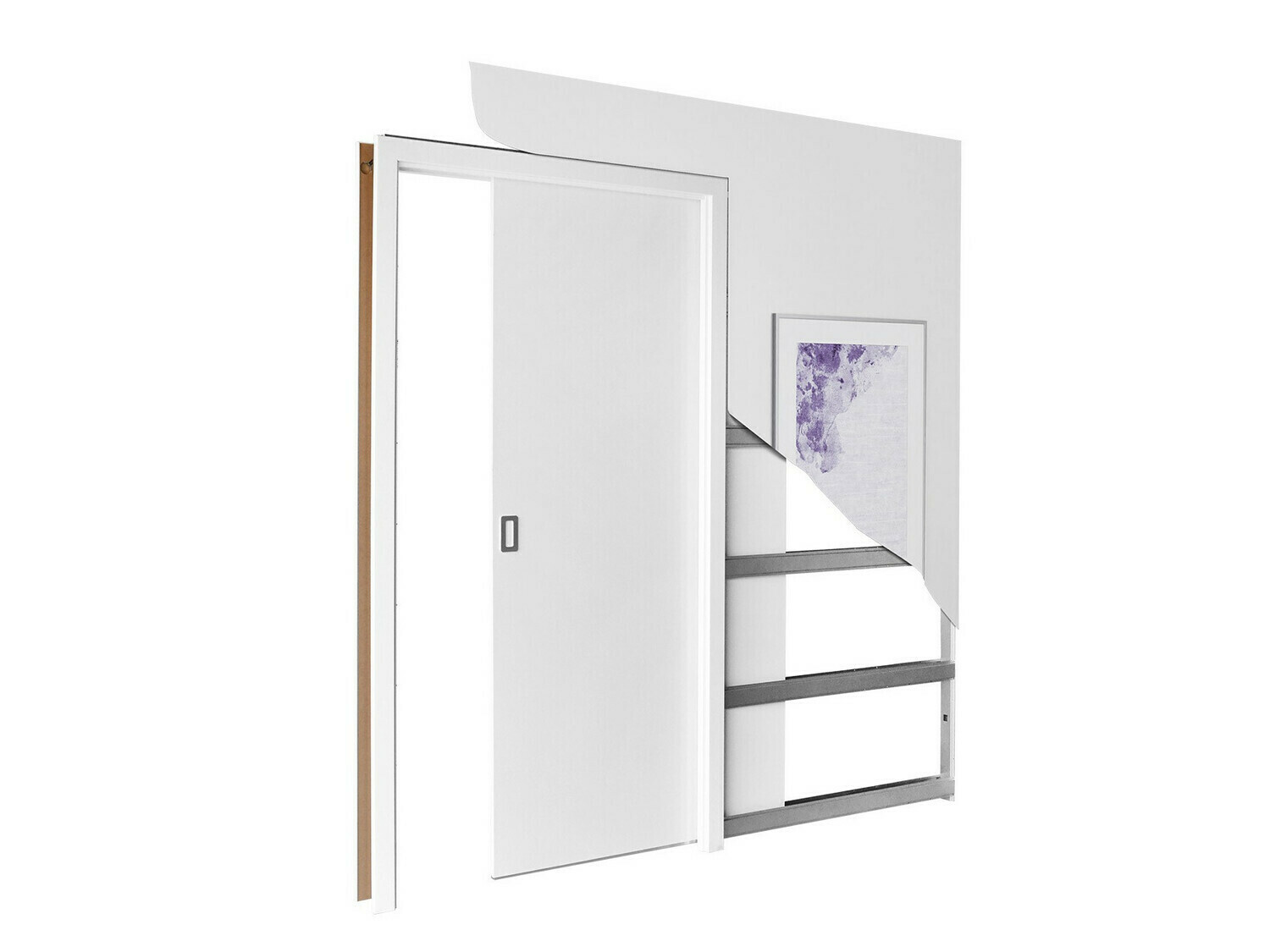 Bīdāmas durvis Dover 185 (Antracīts)