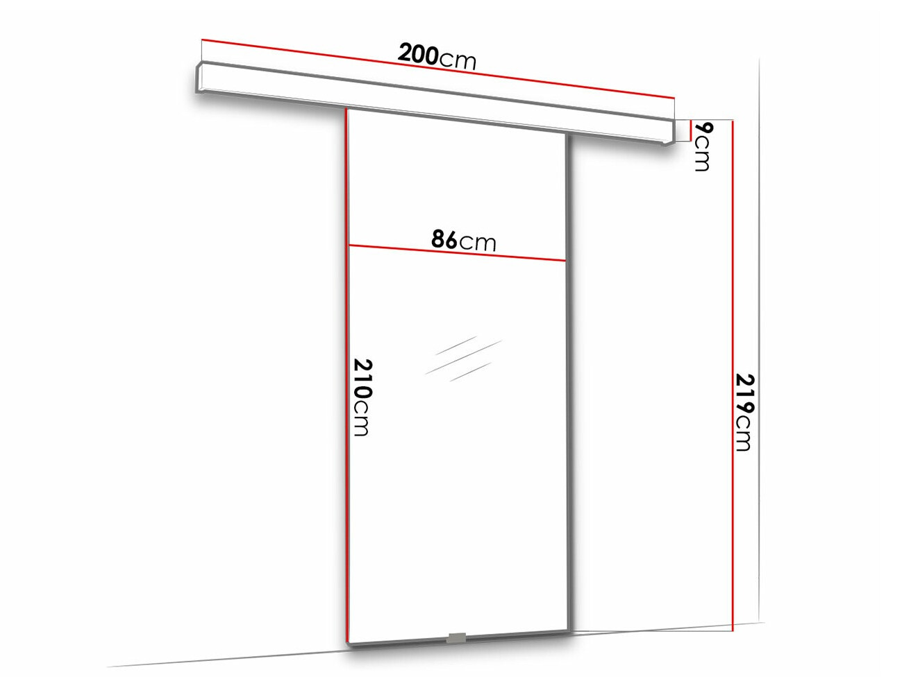Bīdāmas durvis Dover 186
