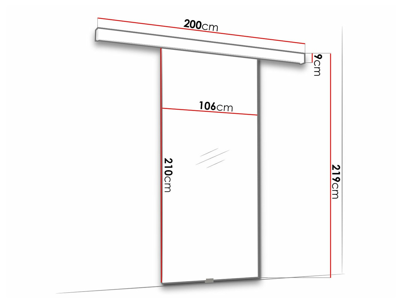 Bīdāmas durvis Dover 188
