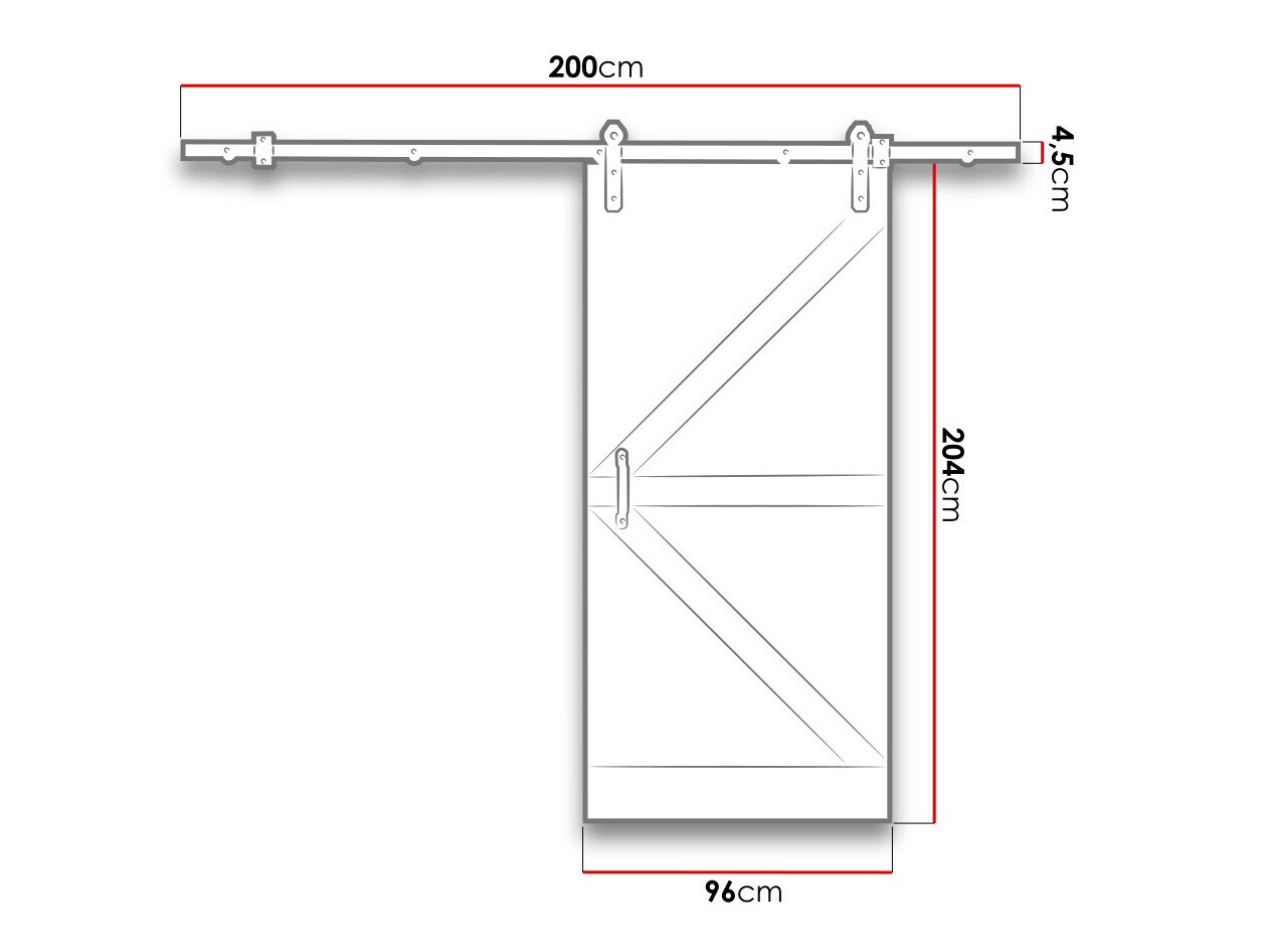 Bīdāmas durvis Dover 196