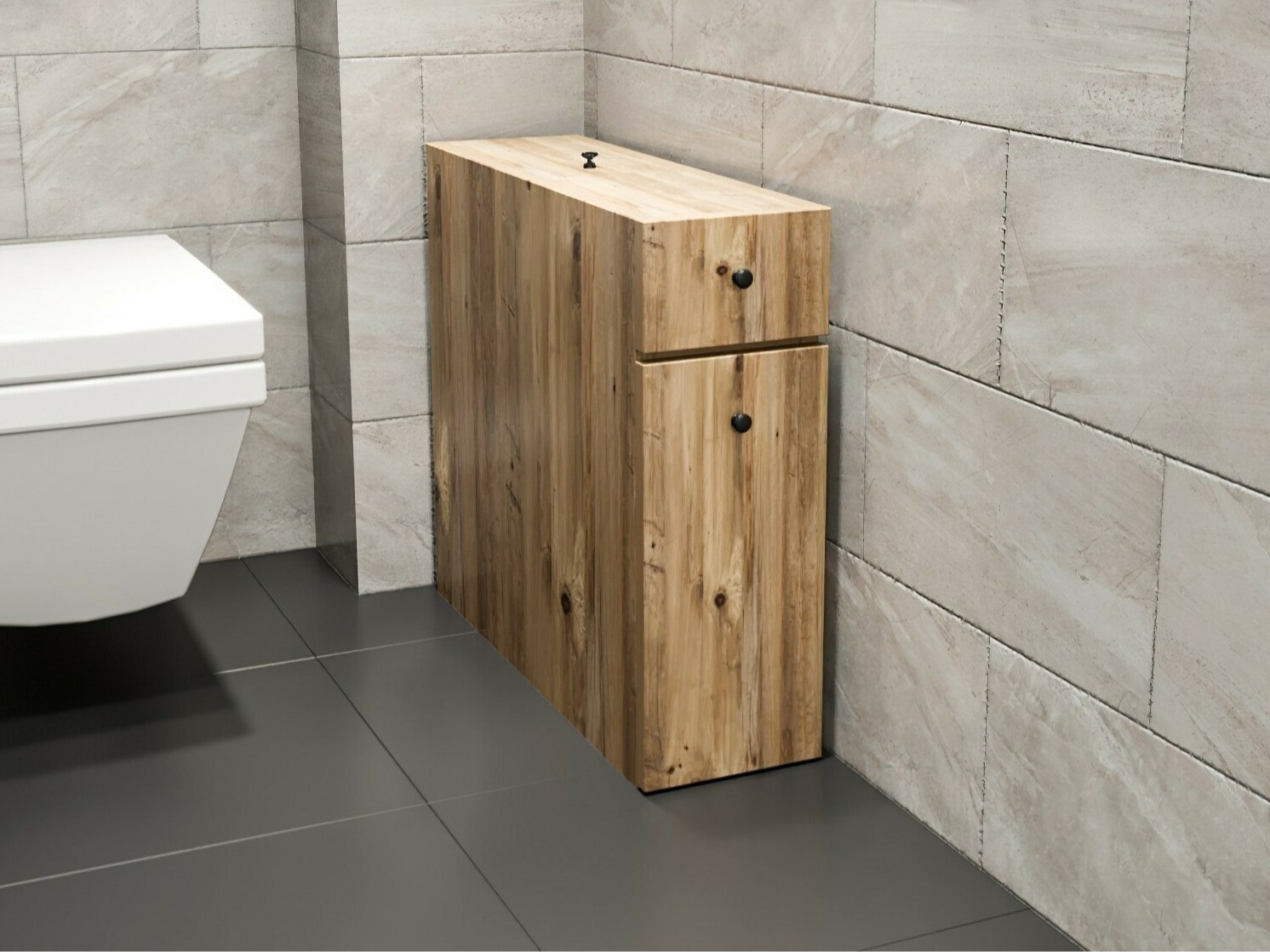 Stāvošs vannas skapītis Kailua 183 (Ozols)