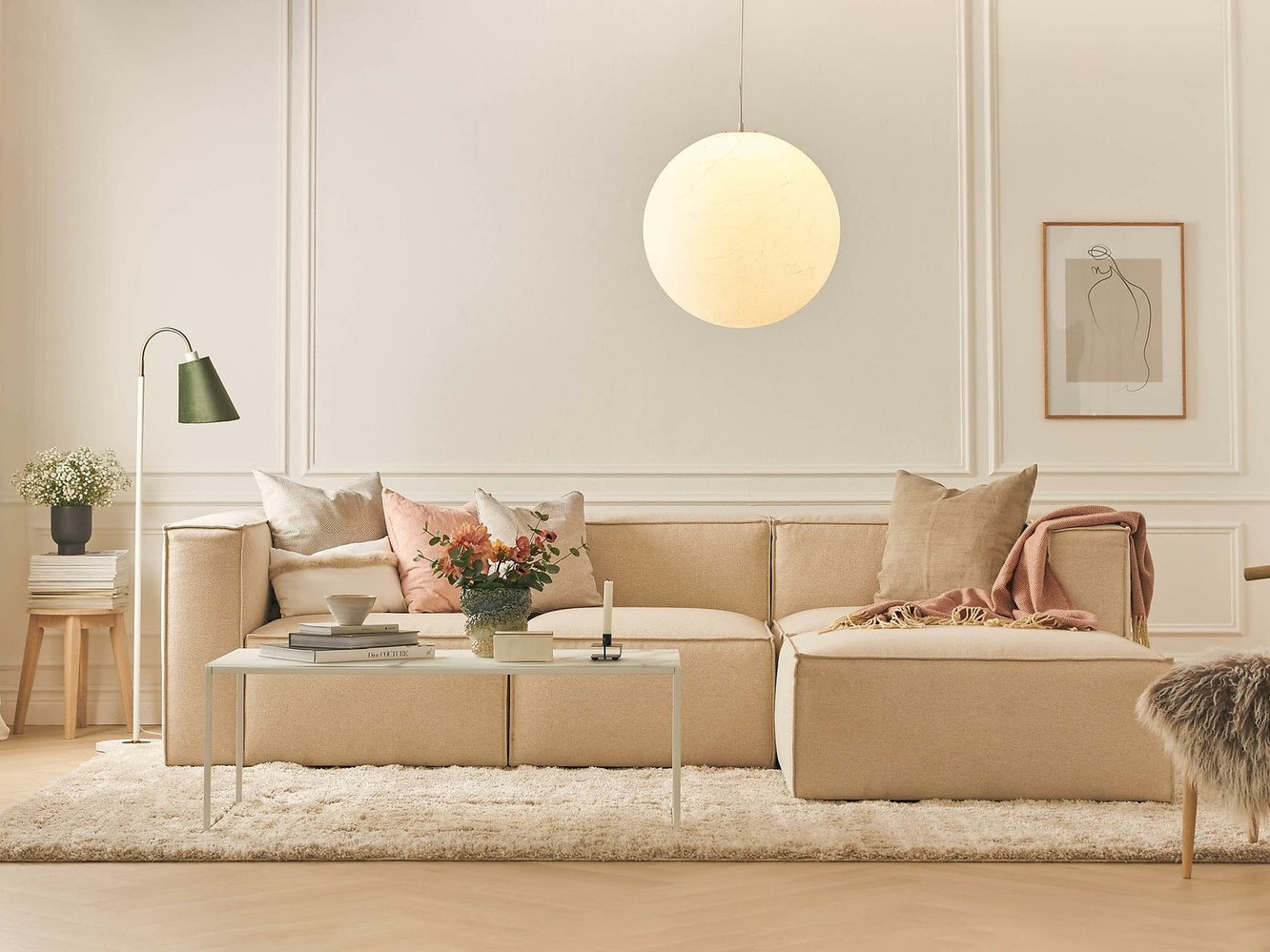 Moduļu stūra dīvāns Torbalo 106 (Grande 03)