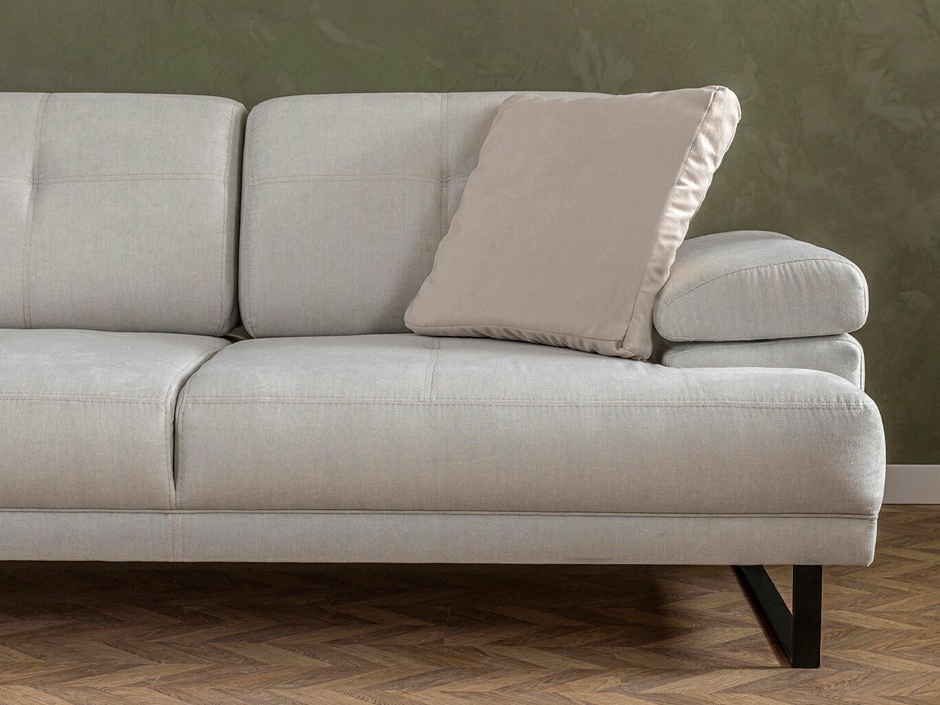 Stūra dīvāns Altadena 141 (Krēms)