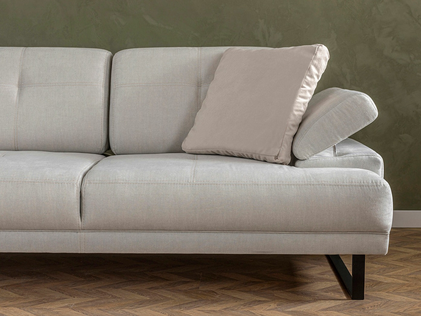 Stūra dīvāns Altadena 141 (Krēms)