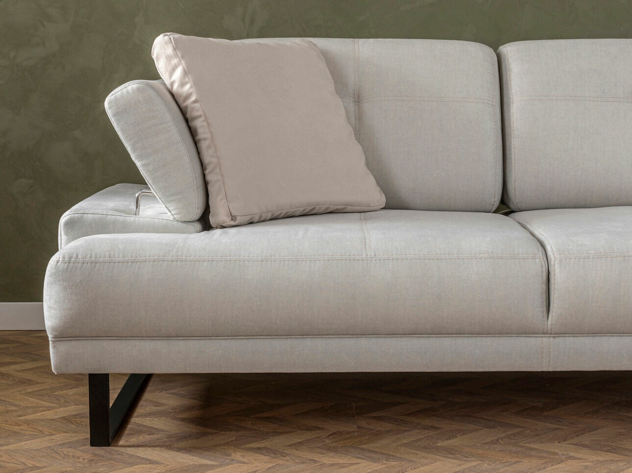 Stūra dīvāns Altadena 141 (Krēms)