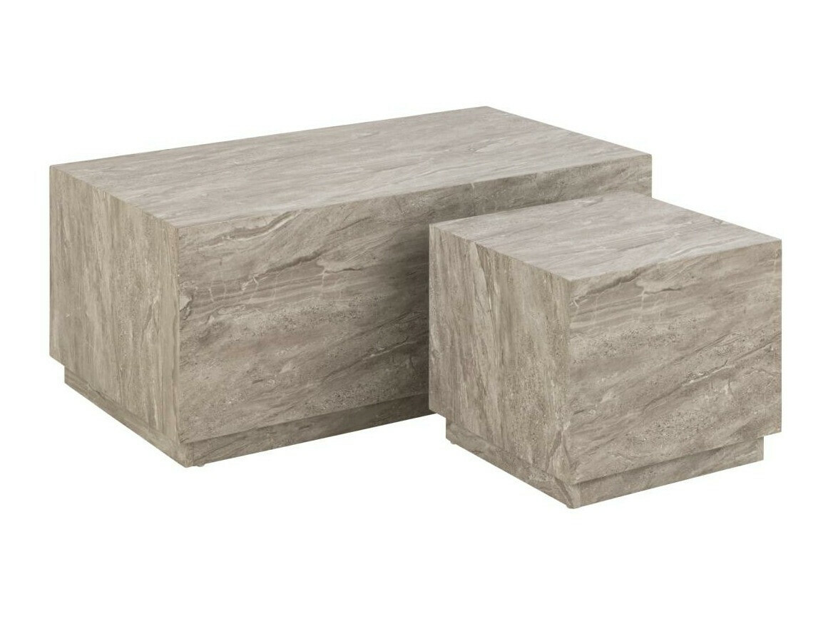 Žurnālu galdiņu komplekts Norsica 894 (Pelēks marmors)