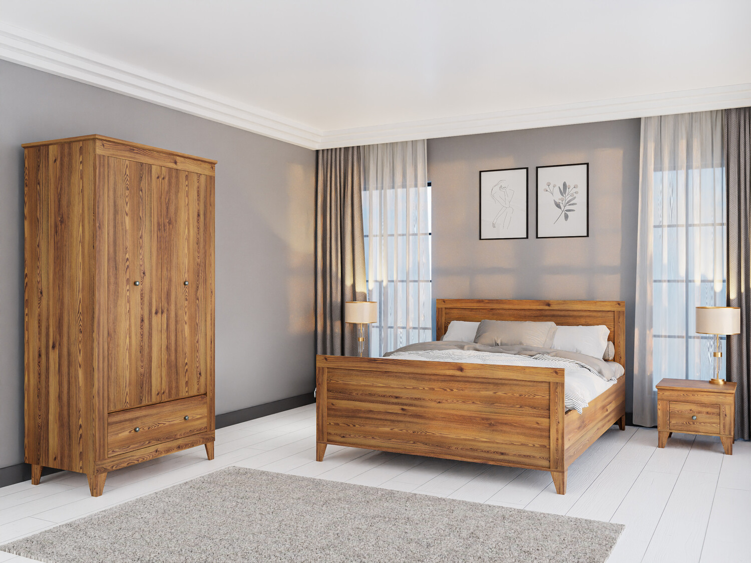 Guļamistabas komplekts Lirmora 126