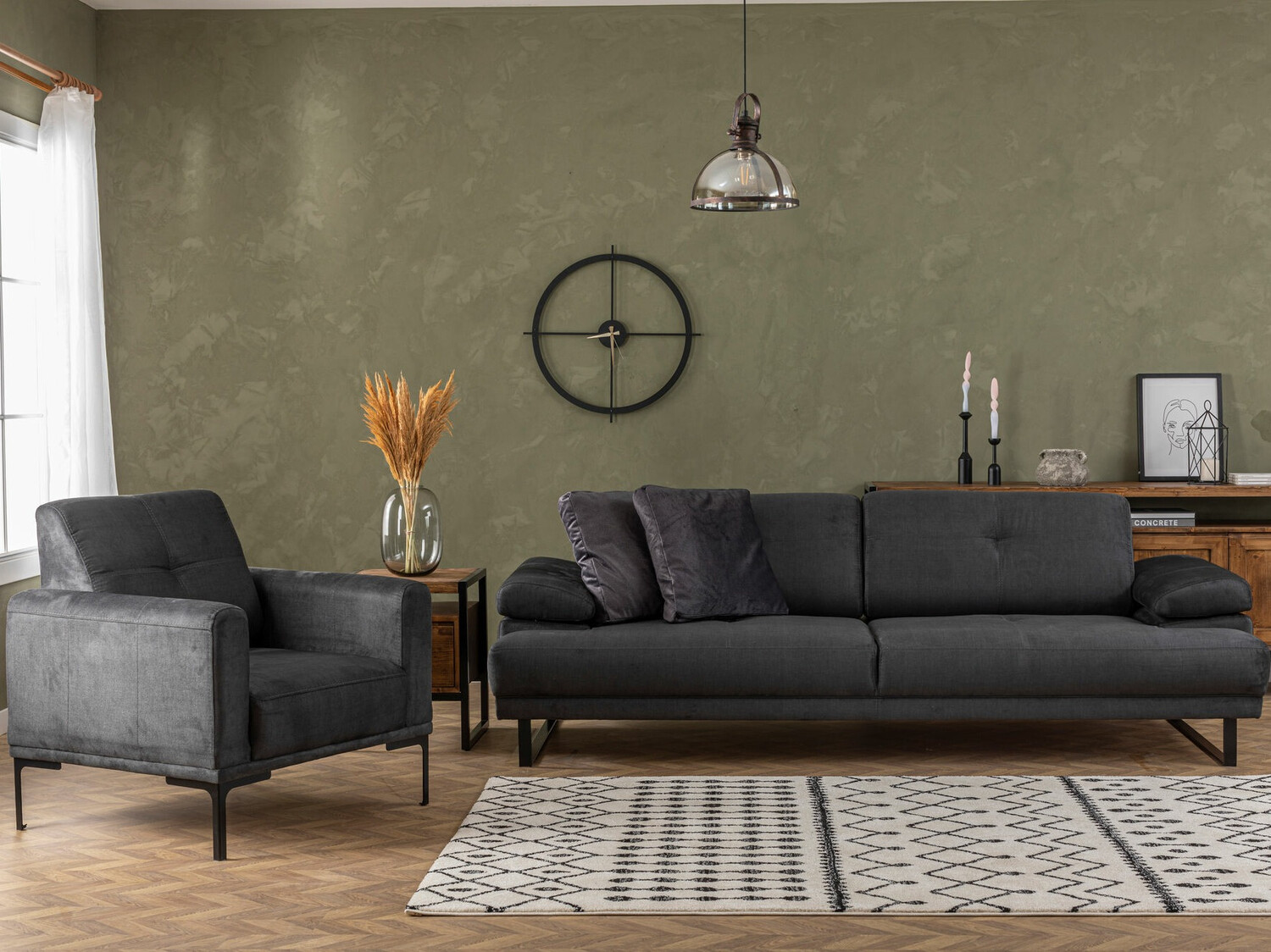 Krēsls Altadena 147 (Antracīts)