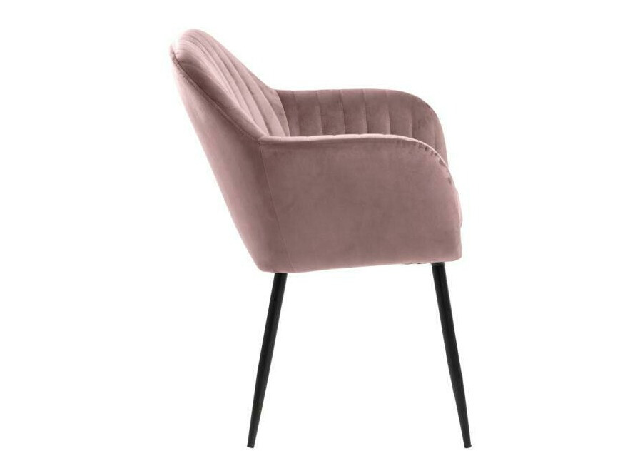 Ēdamistabas komplekts Norsica 513 (Dusty rozā + Melns)