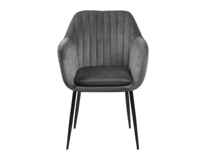 Ēdamistabas komplekts Norsica 513 (Tumši pelēks + Melns)