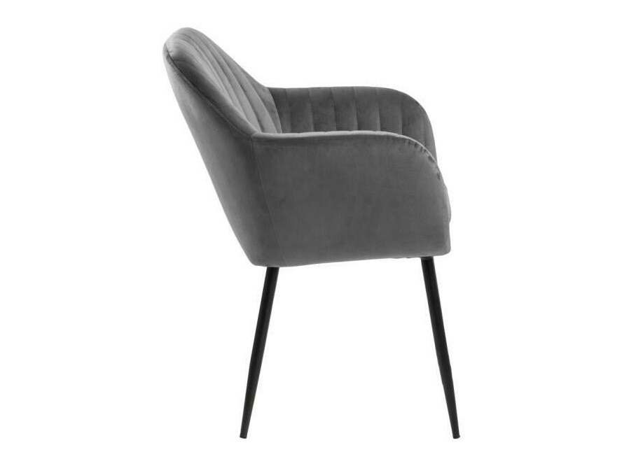 Обеденный гарнитур Norsica 513 (Тёмно-серый + Чёрный)