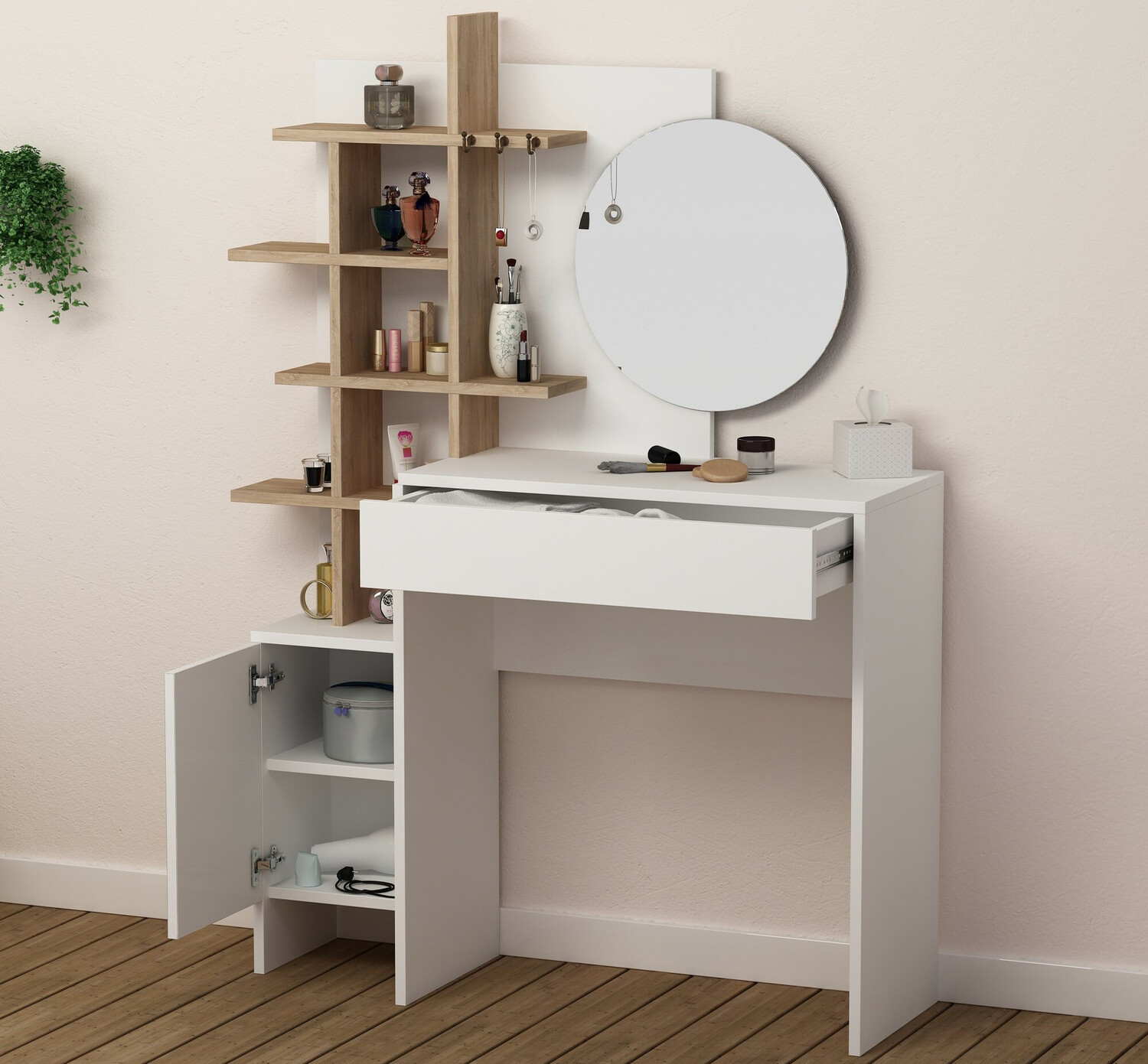 Grima galds Kailua 220 (Balts + Ozols)