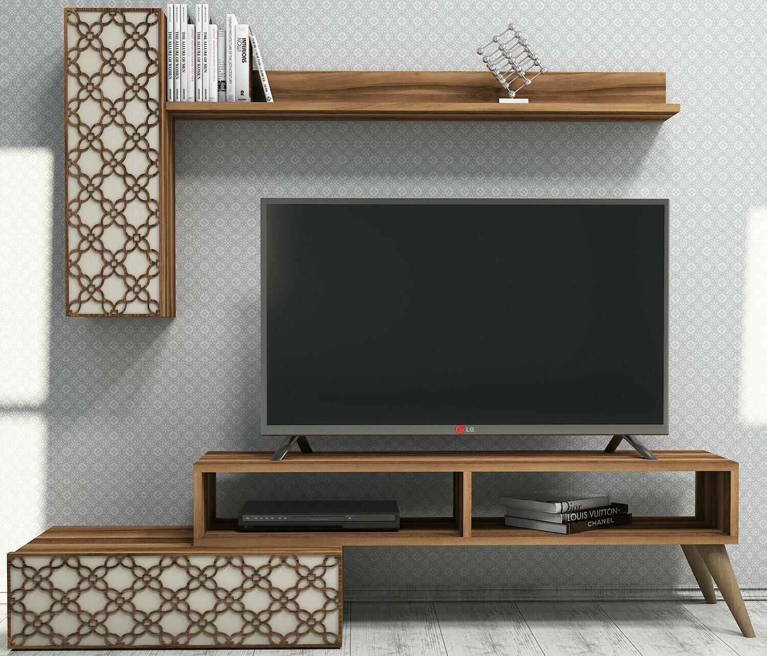 Набор для гостиной Kailua 1561 (Орех + Крем)