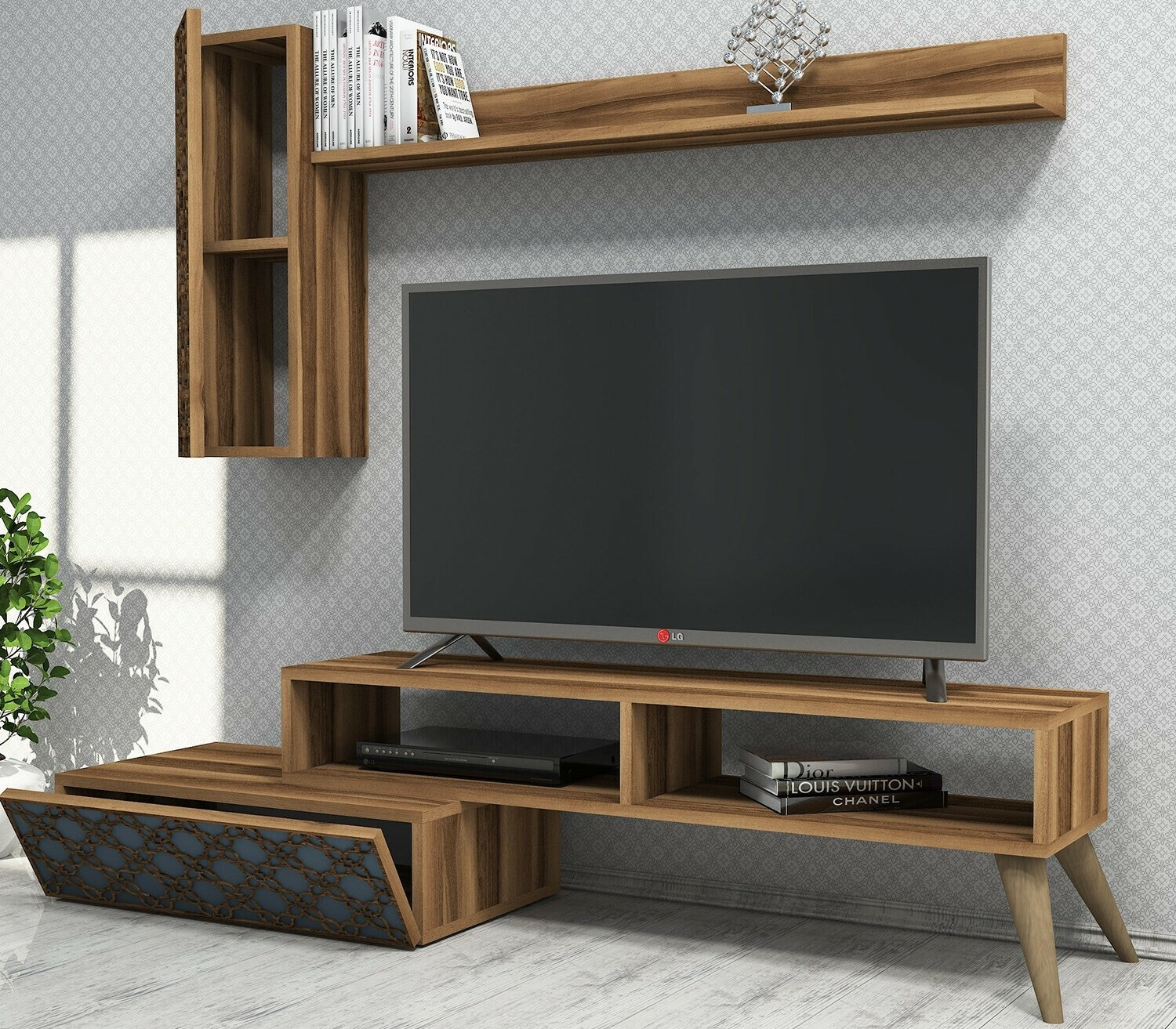 Набор для гостиной Kailua 1561 (Орех + Синий)