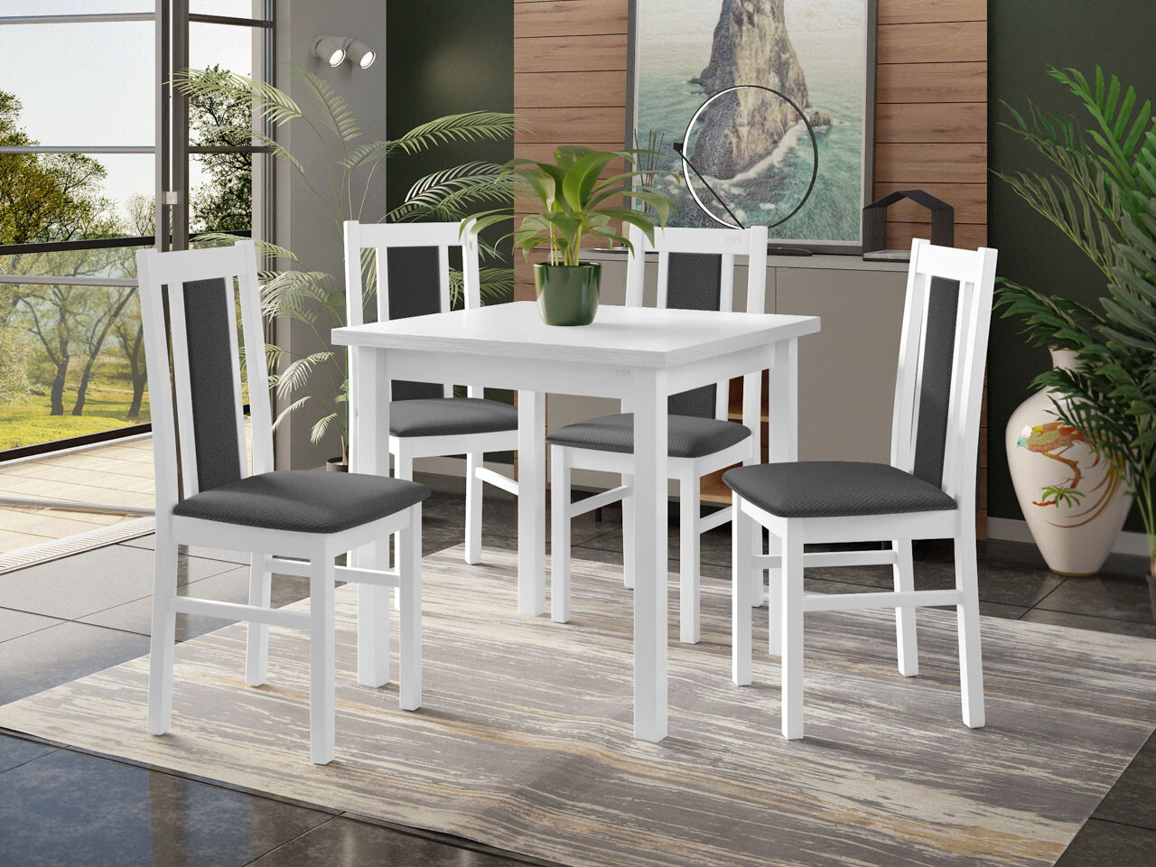 Обеденный гарнитур Victorville 310 (Белый)