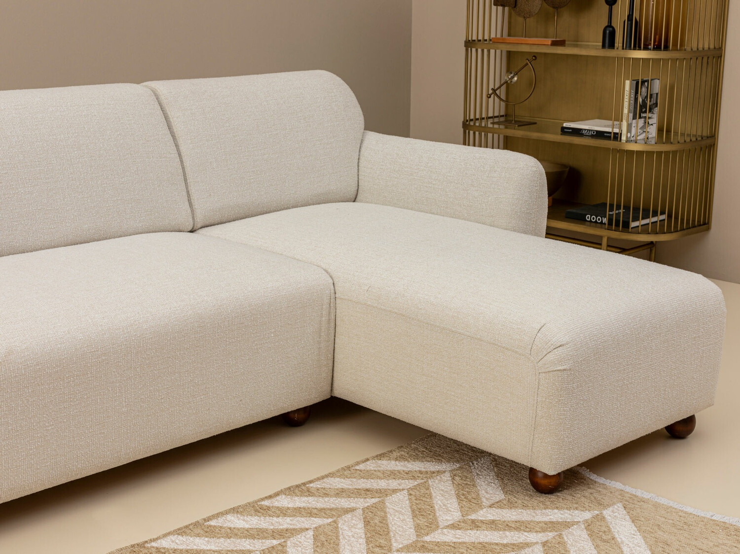 Stūra dīvāns Altadena 189 (Balts)