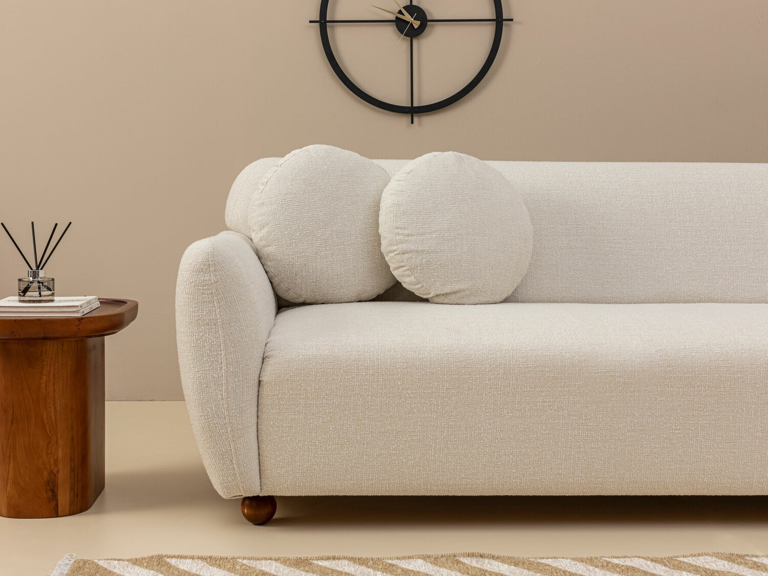 Stūra dīvāns Altadena 189 (Balts)