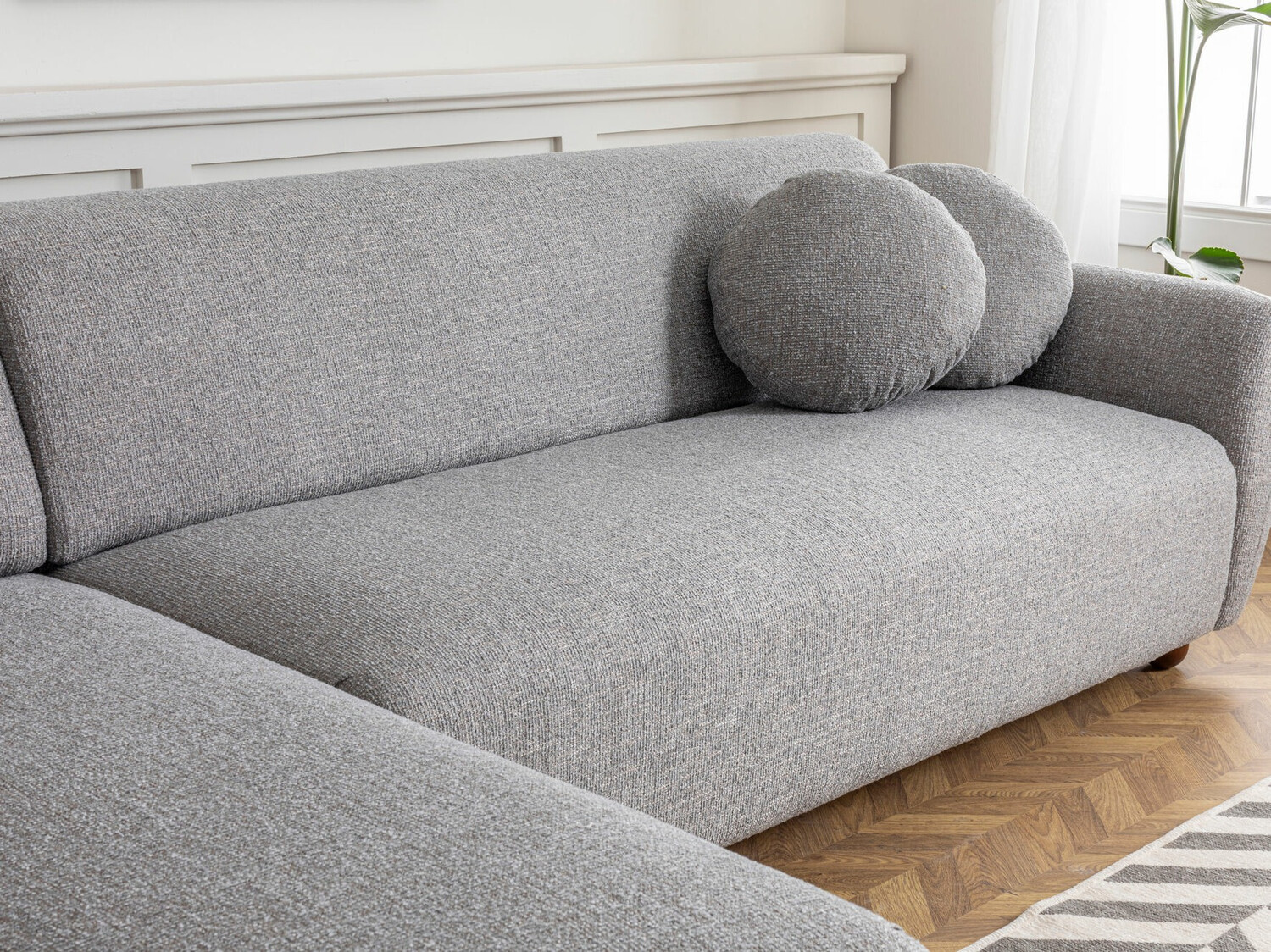 Stūra dīvāns Altadena 189 (Pelēks)