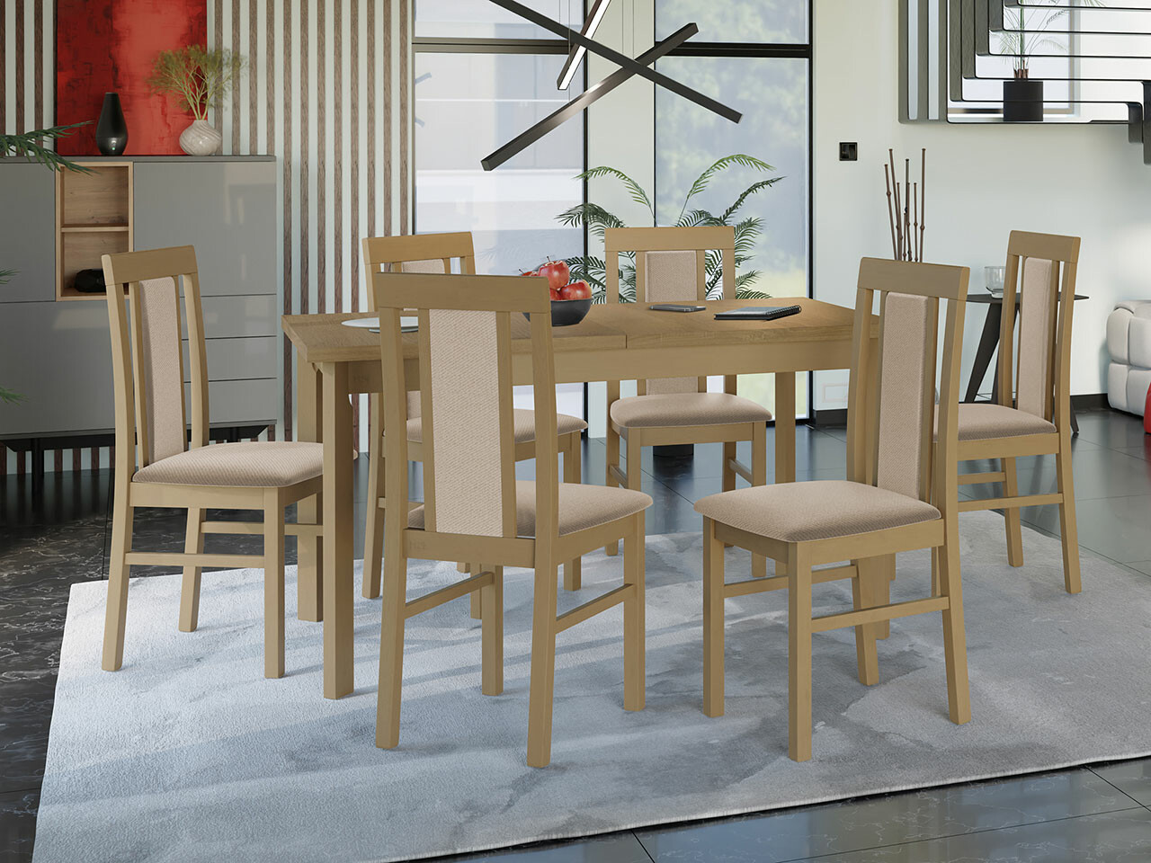 Ēdamistabas komplekts Victorville 315 (Sonomas ozols)