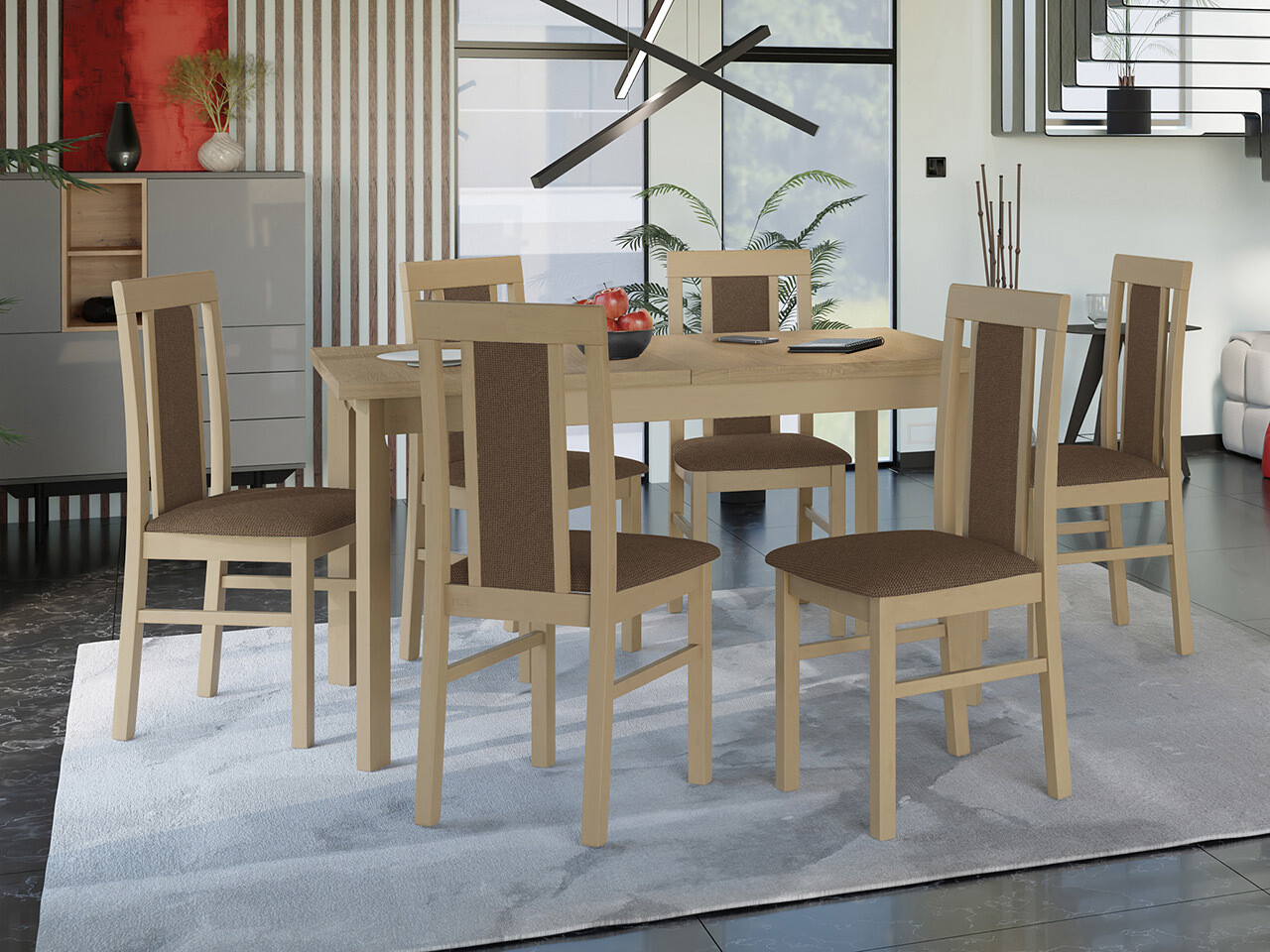 Ēdamistabas komplekts Victorville 315 (Sonomas ozols)