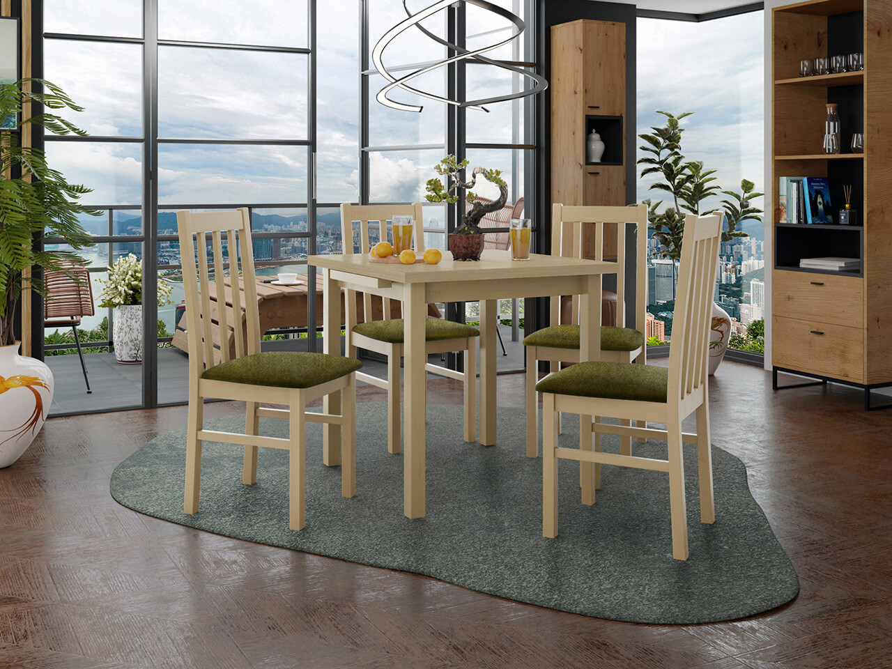 Ēdamistabas komplekts Victorville 319 (Sonomas ozols)