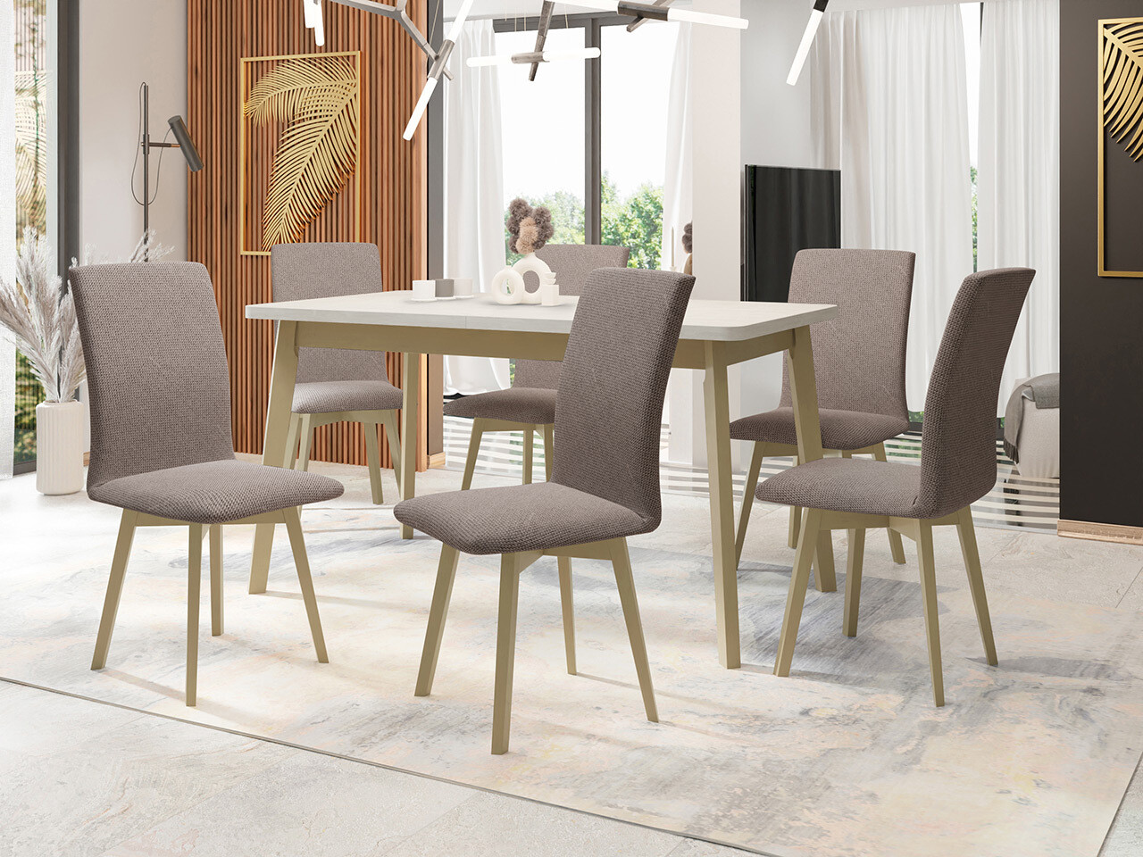 Обеденный гарнитур Victorville 323 (Сонома Дуб)