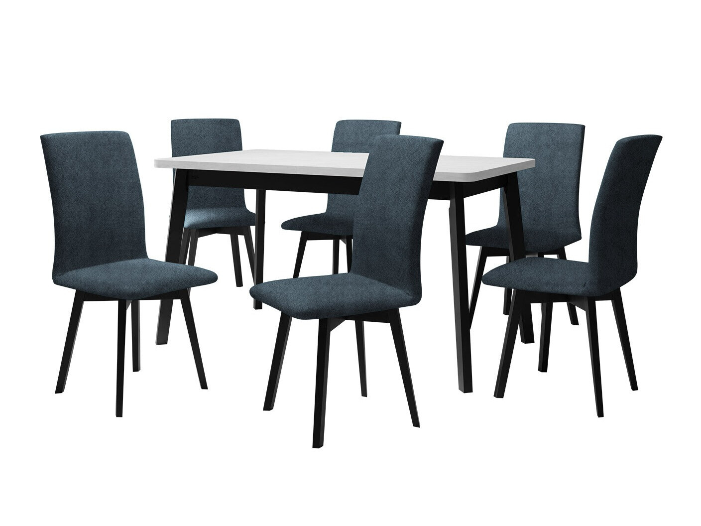 Ēdamistabas komplekts Victorville 323 (Melns)