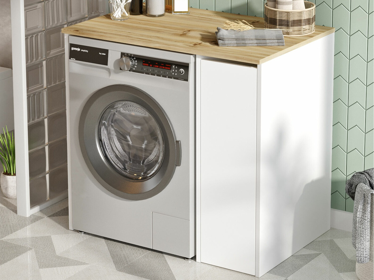 Vannas istabas plaukts Kailua 339 (Balts + Ozols)