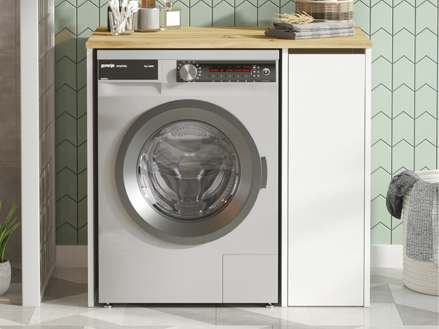 Vannas istabas plaukts Kailua 339 (Balts + Ozols)