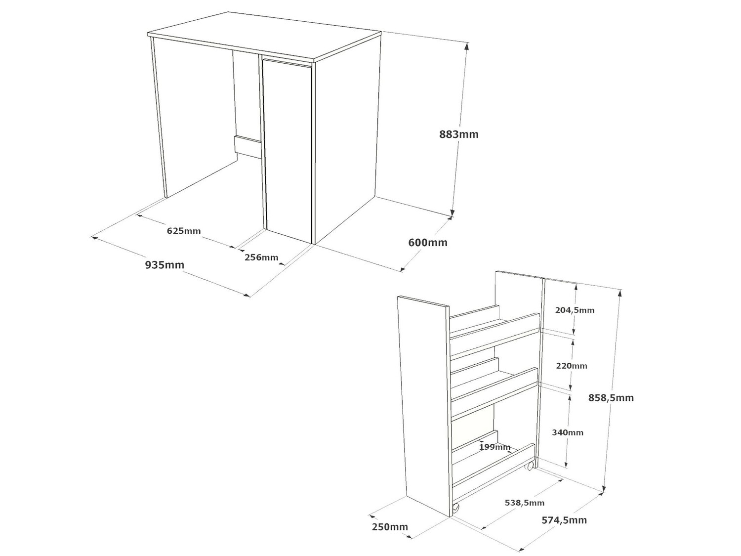 Vannas istabas plaukts Kailua 339 (Balts + Ozols)
