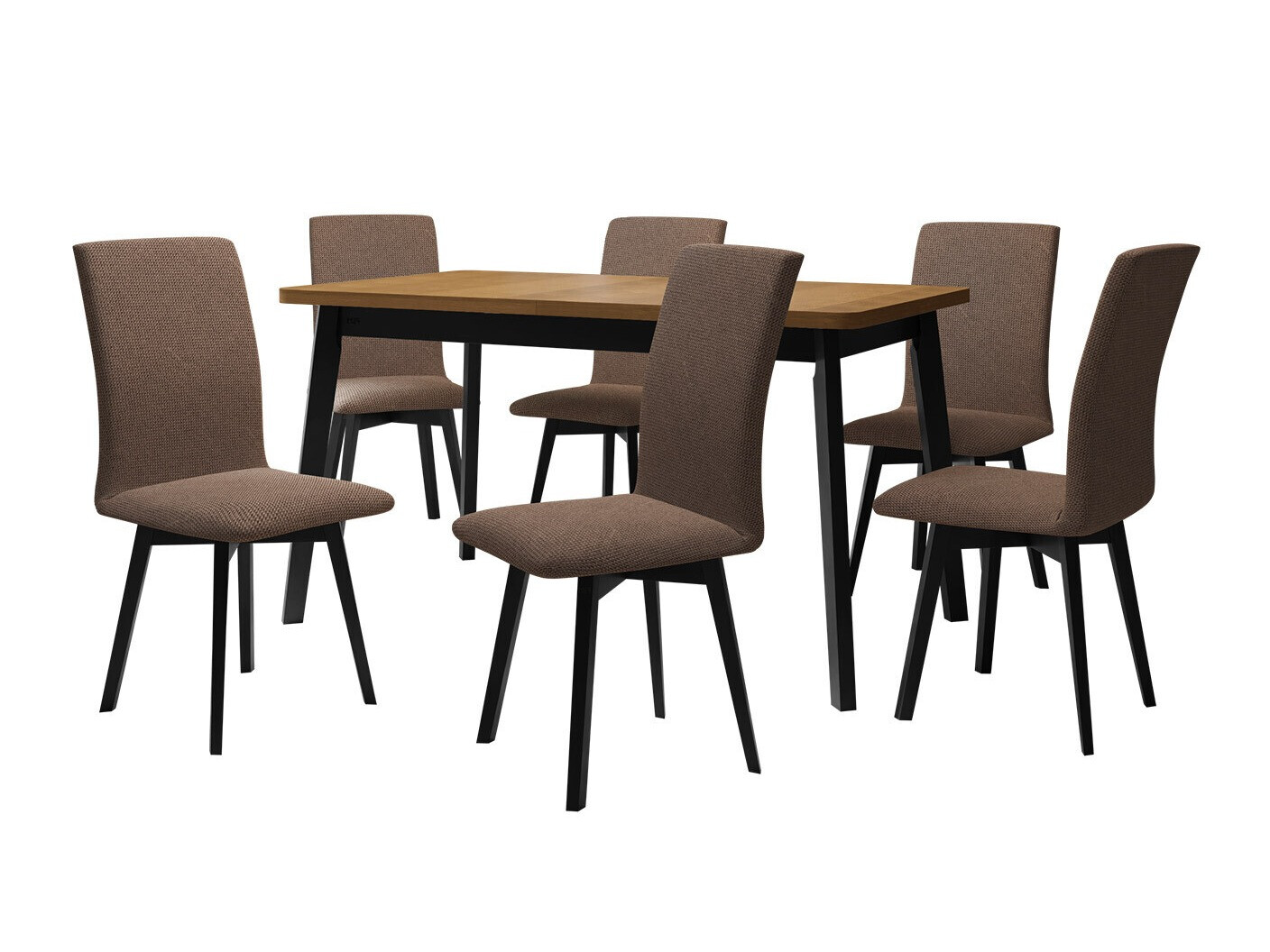 Ēdamistabas komplekts Victorville 324 (Melns)