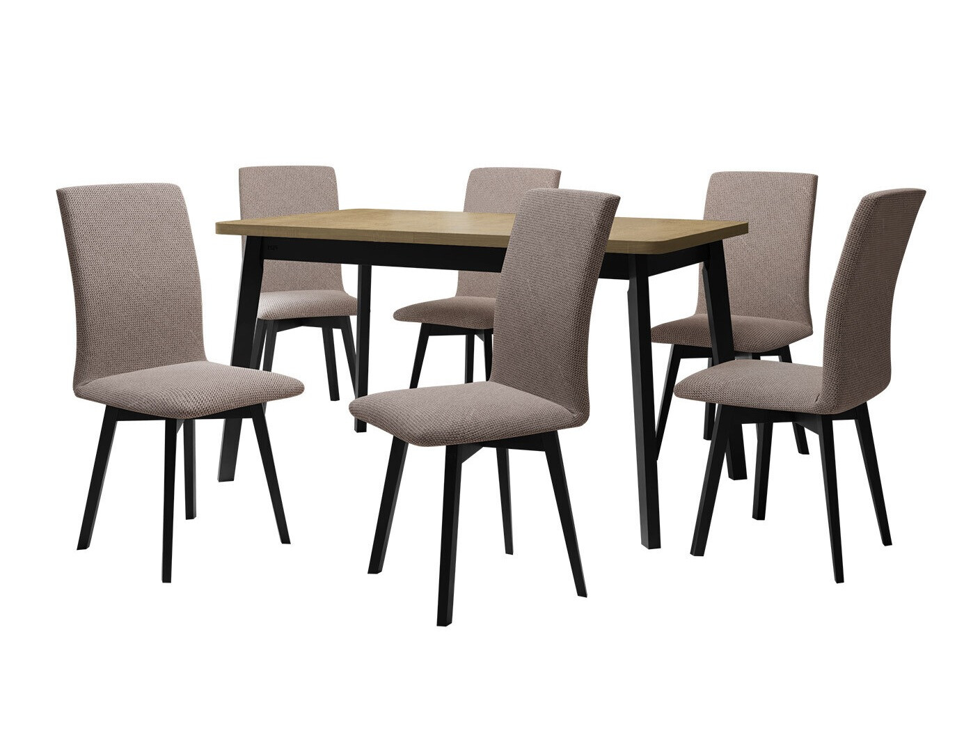 Ēdamistabas komplekts Victorville 325 (Melns)