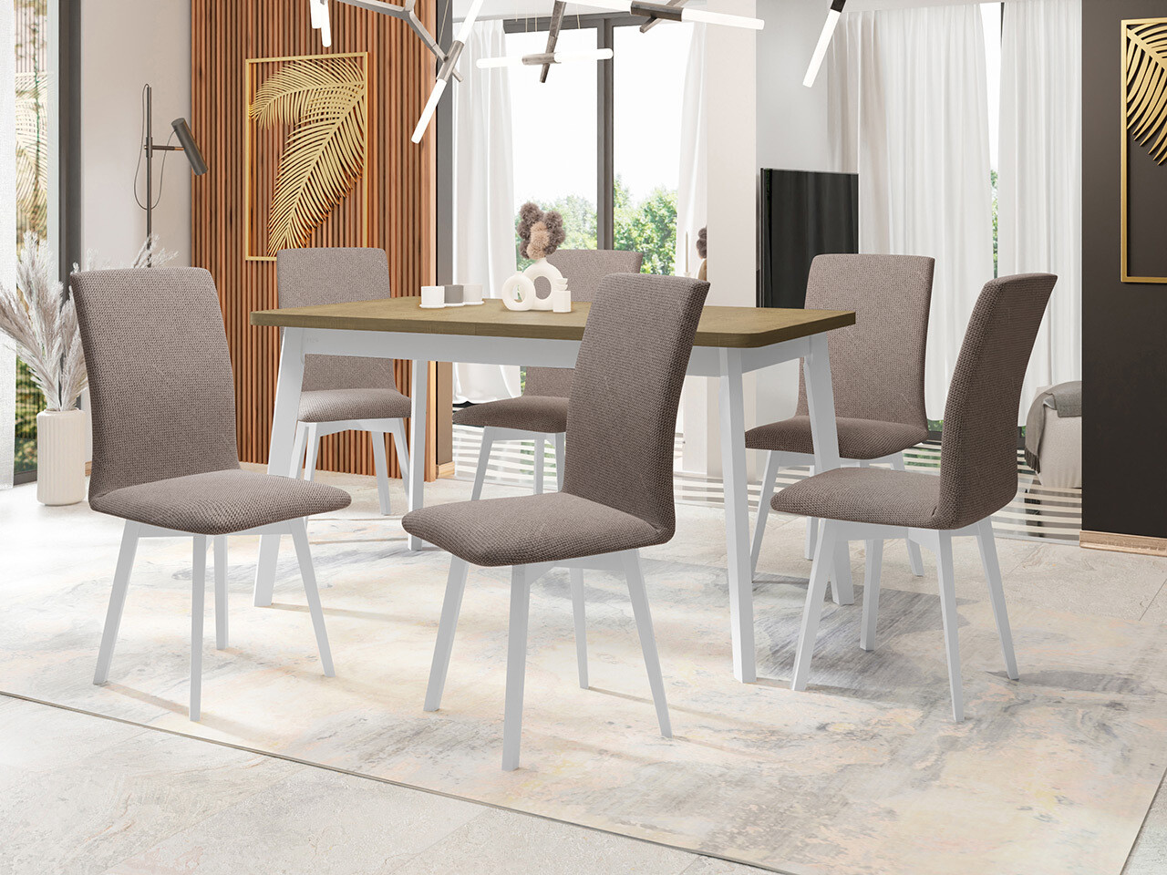 Обеденный гарнитур Victorville 325 (Белый)