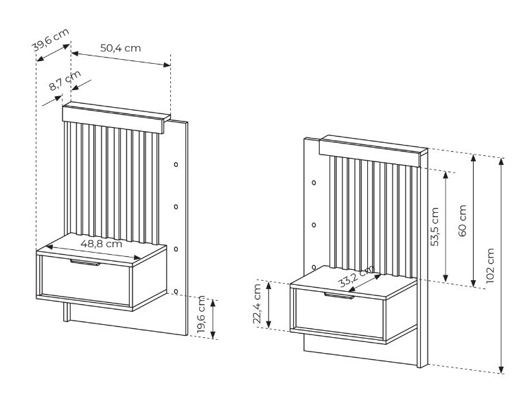 Комплект прикроватных тумбочек Lusone 105
