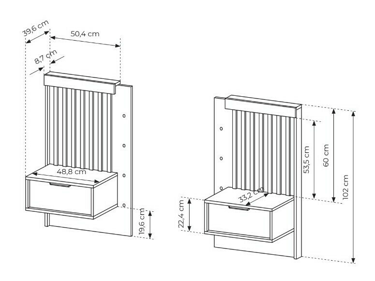 Комплект прикроватных тумбочек Lusone 105