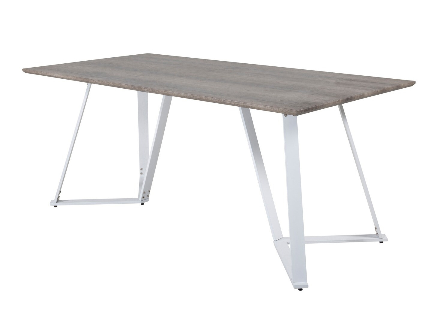 Ēdamistabas komplekts Dallas 1804 (Gaiši pelēks + Balts)