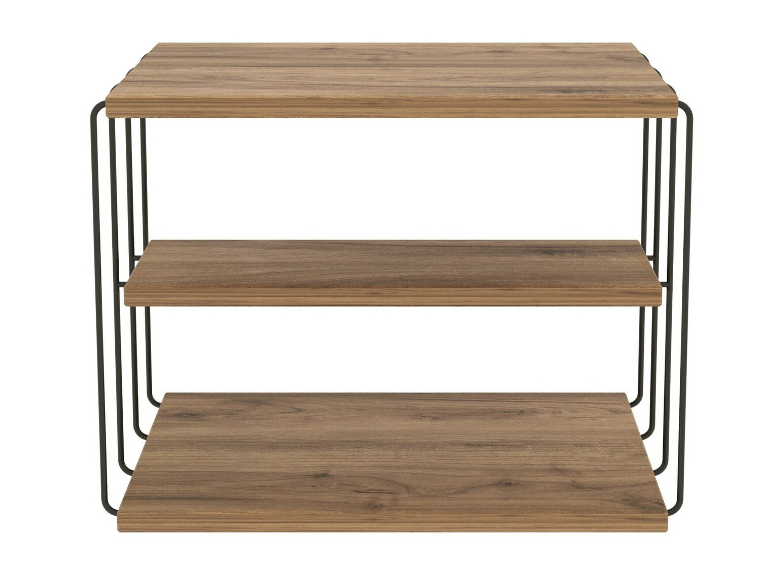 Kafijas galdiņš Kailua 381 (Melns + Priede)