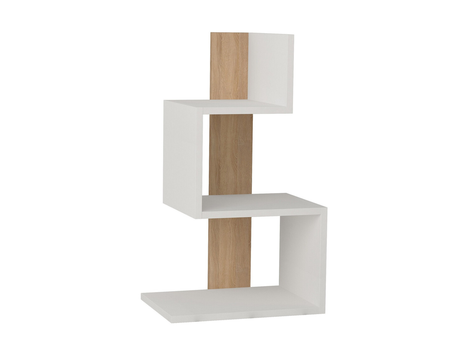 Kafijas galdiņš Kailua 401 (Balts + Ozols)