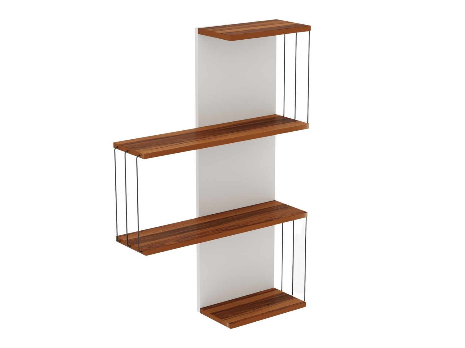 Piekarams plaukts Kailua 406 (Brūns + Balts)