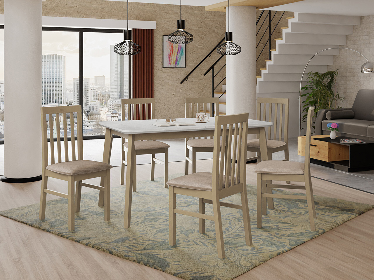 Ēdamistabas komplekts Victorville 267 (Sonomas ozols)