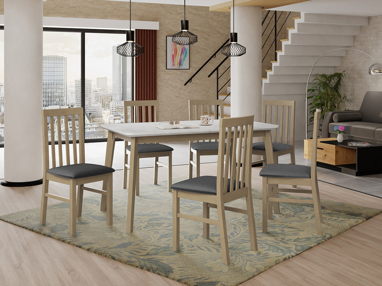 Ēdamistabas komplekts Victorville 267 (Sonomas ozols)