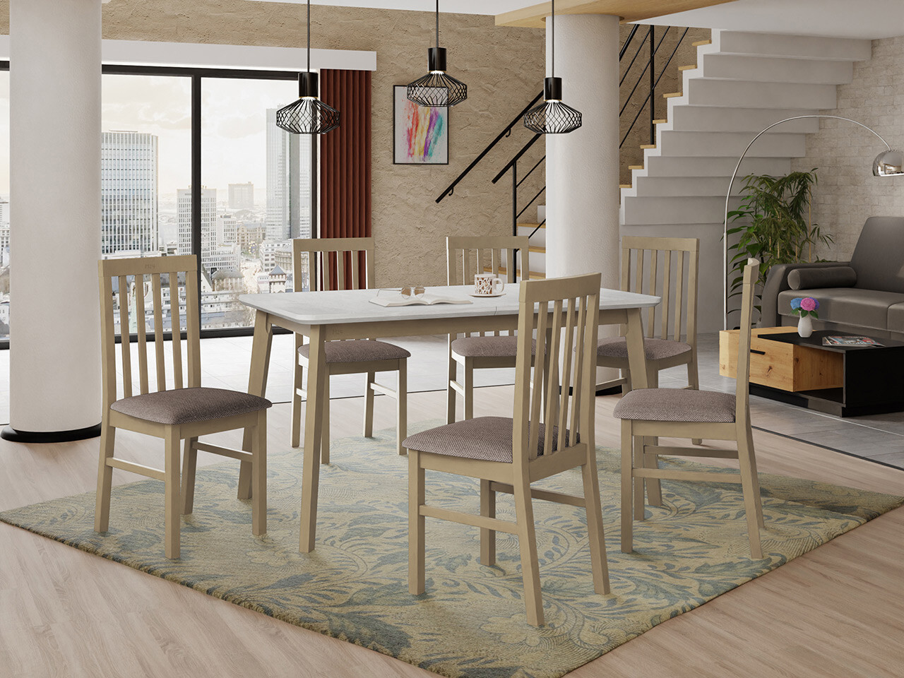 Обеденный гарнитур Victorville 267 (Сонома Дуб)