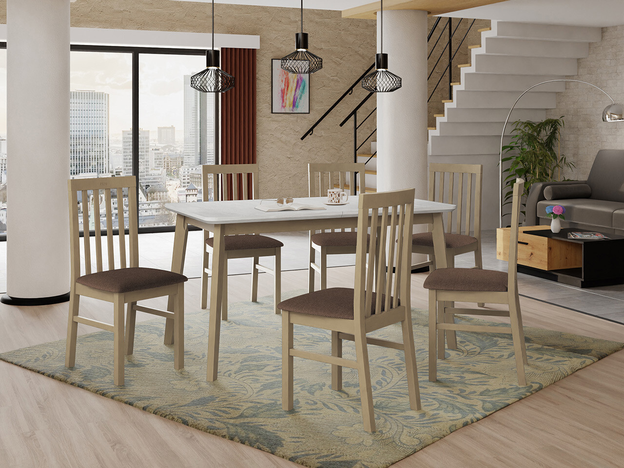 Обеденный гарнитур Victorville 267 (Сонома Дуб)